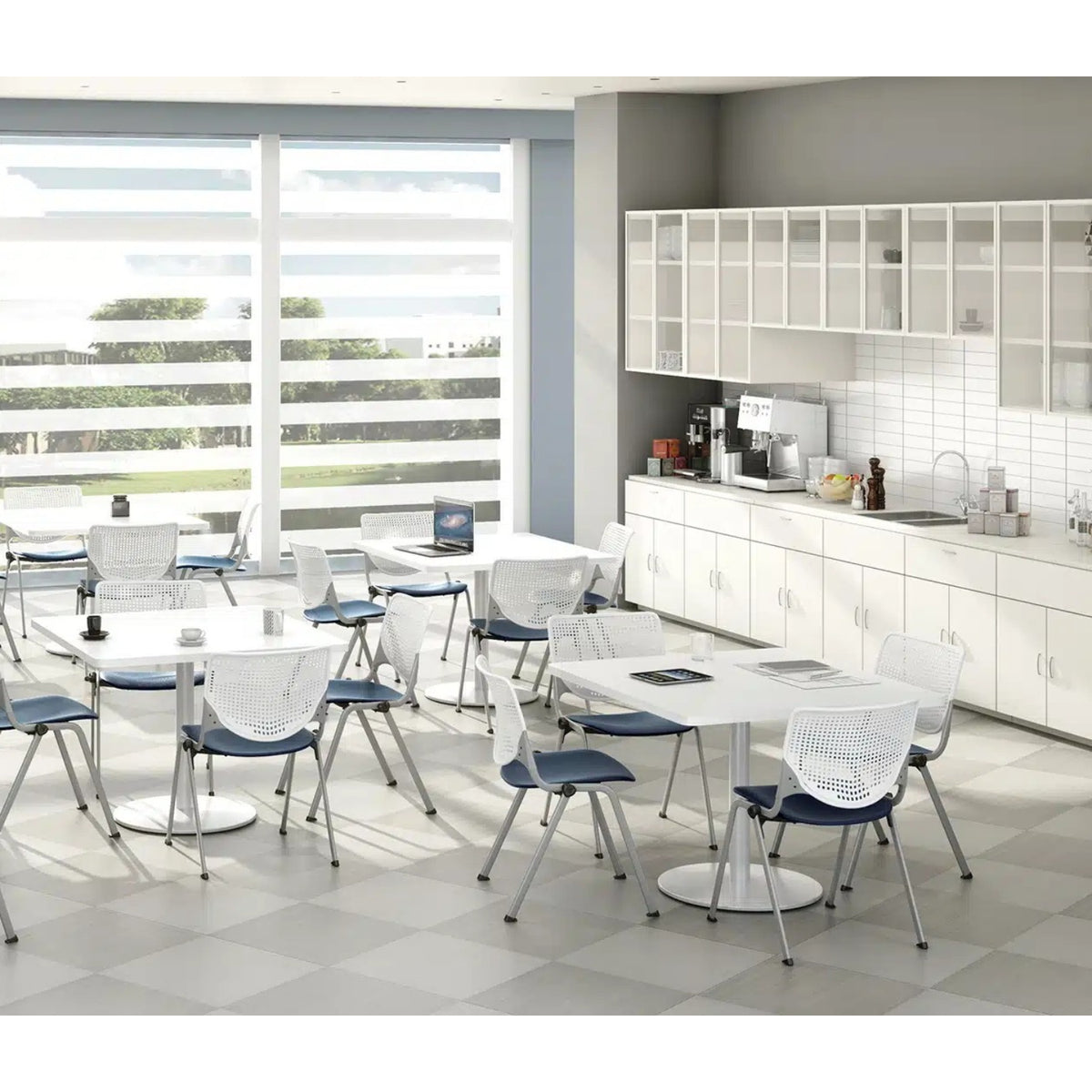 Kool Armless Multi-Purpose Stack Chair with Glides, Plastic Back and Seat