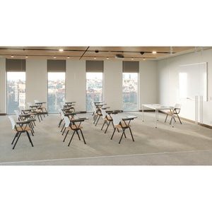 Kool Tablet Arm Multi-Purpose Stack Chair with Glides, Plastic Back and Seat
