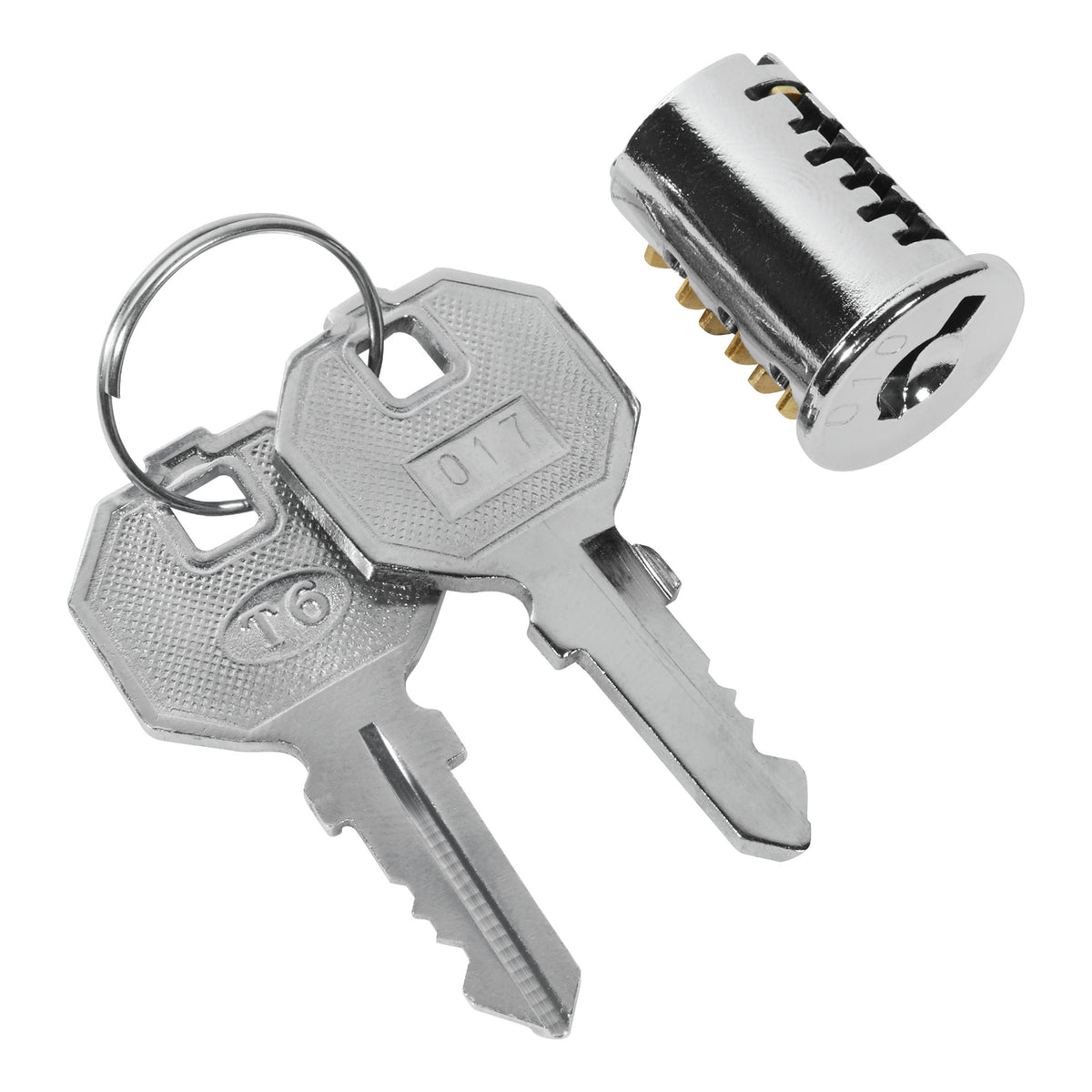 Lock Core with 2 Keys for Metal Lateral Files and Mobile Desks