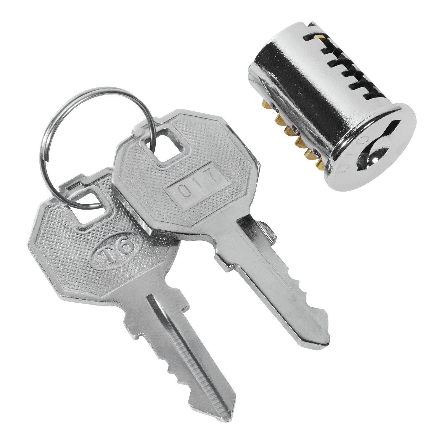 Lock Core with 2 Keys for Metal Lateral Files and Mobile Desks