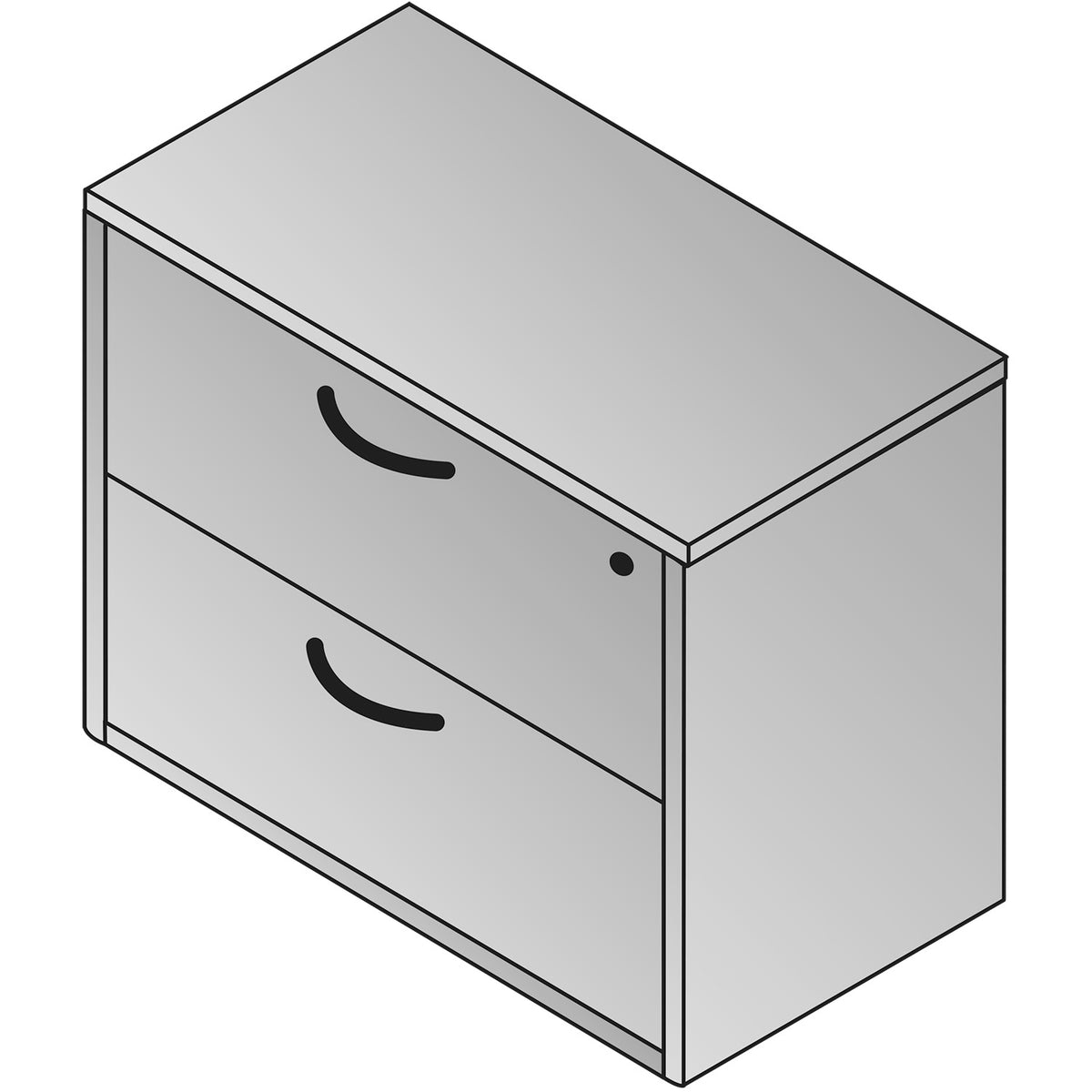 Lodi 2-Drawer Lateral File, 30" x 20" x 29" H
