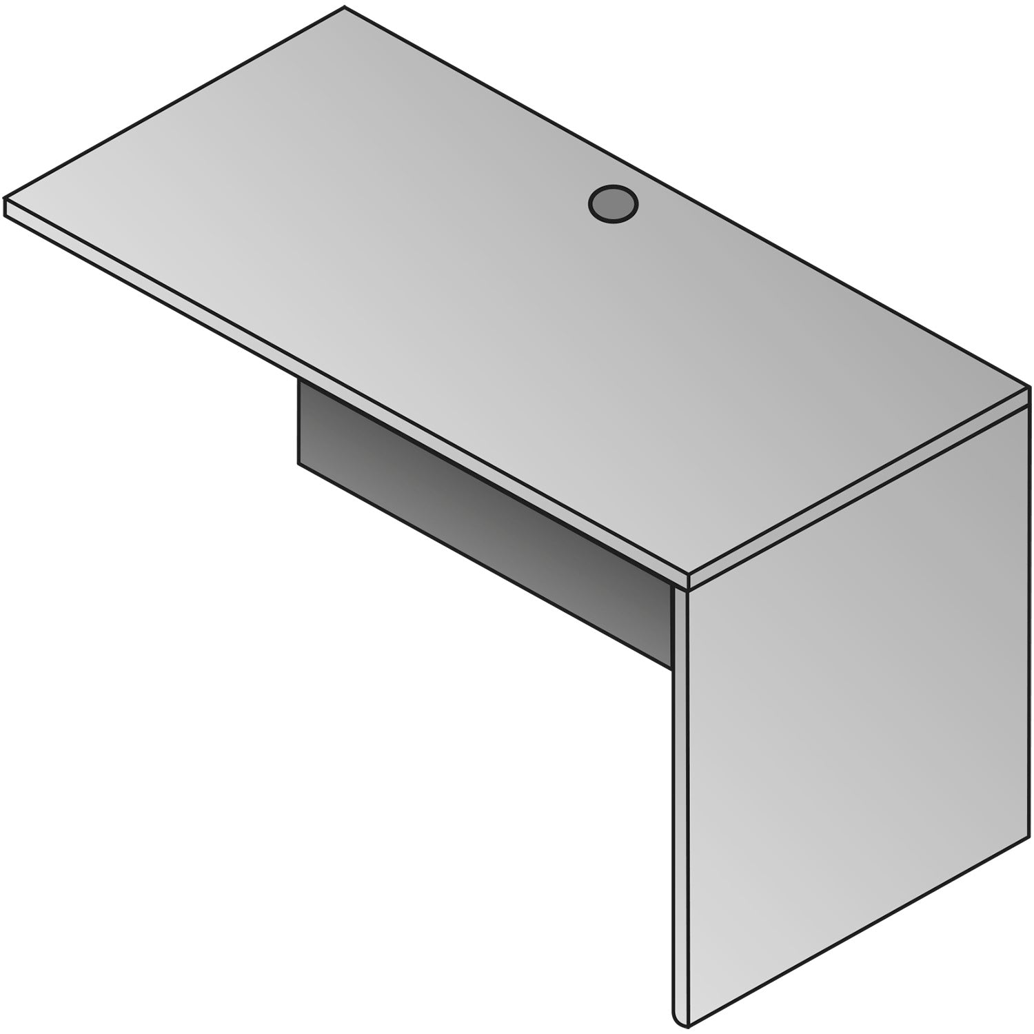 Lodi Return Shell, 42" x 20" x 29" H