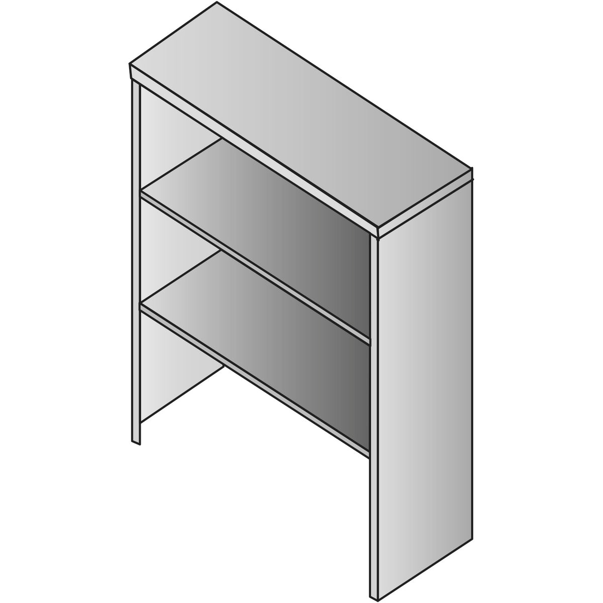 Lodi Open Hutch, 30" x 12" x 36" H