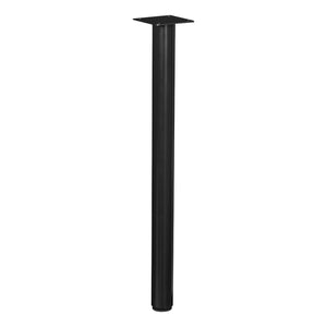 Post Legs with Glides for PWS Series 24" Deep Tops, Casters, Black, 4-Pack