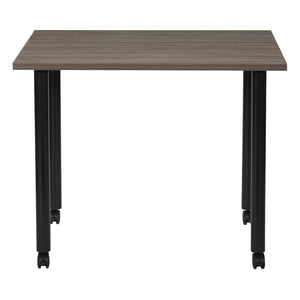 36" x 24" Mobile Post Leg Table