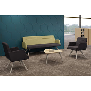 Willow Collection Reception Seating, Loveseat, Standard Vinyl Upholstery, FREE SHIPPING