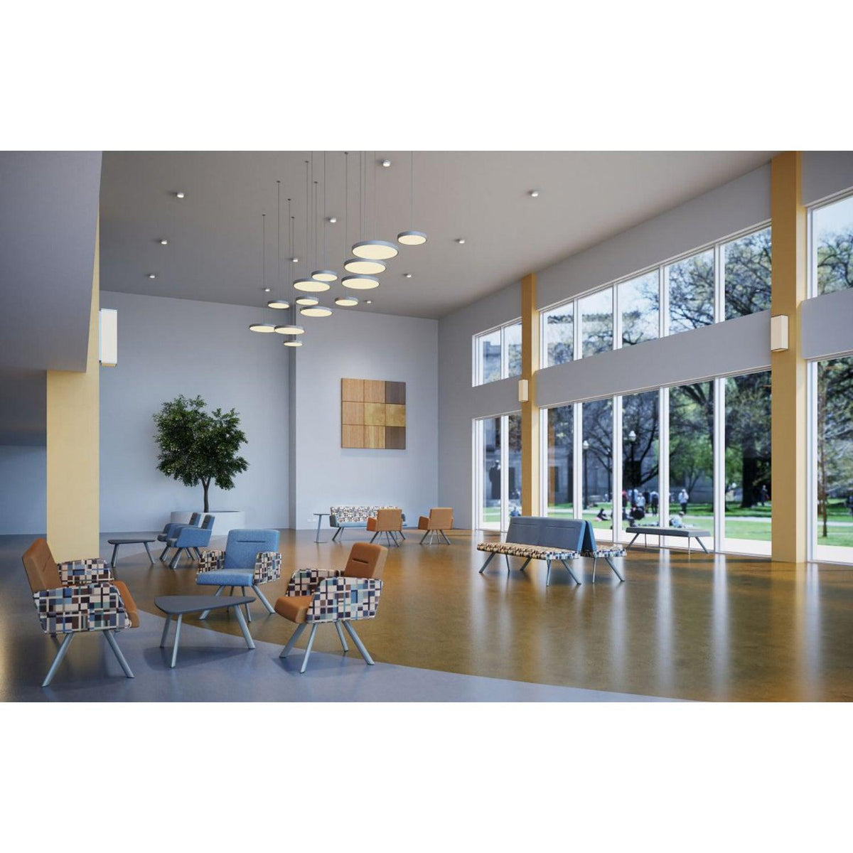 Willow Collection Reception Seating, 3 Seat Bench, Standard Vinyl Upholstery, FREE SHIPPING