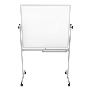 Mobile Double-Sided Magnetic Combination Ghost Grid/Whiteboard, 48" x 36"