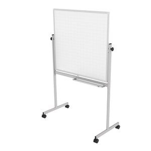 Mobile Double-Sided Magnetic Combination Ghost Grid/Whiteboard, 48" x 36"