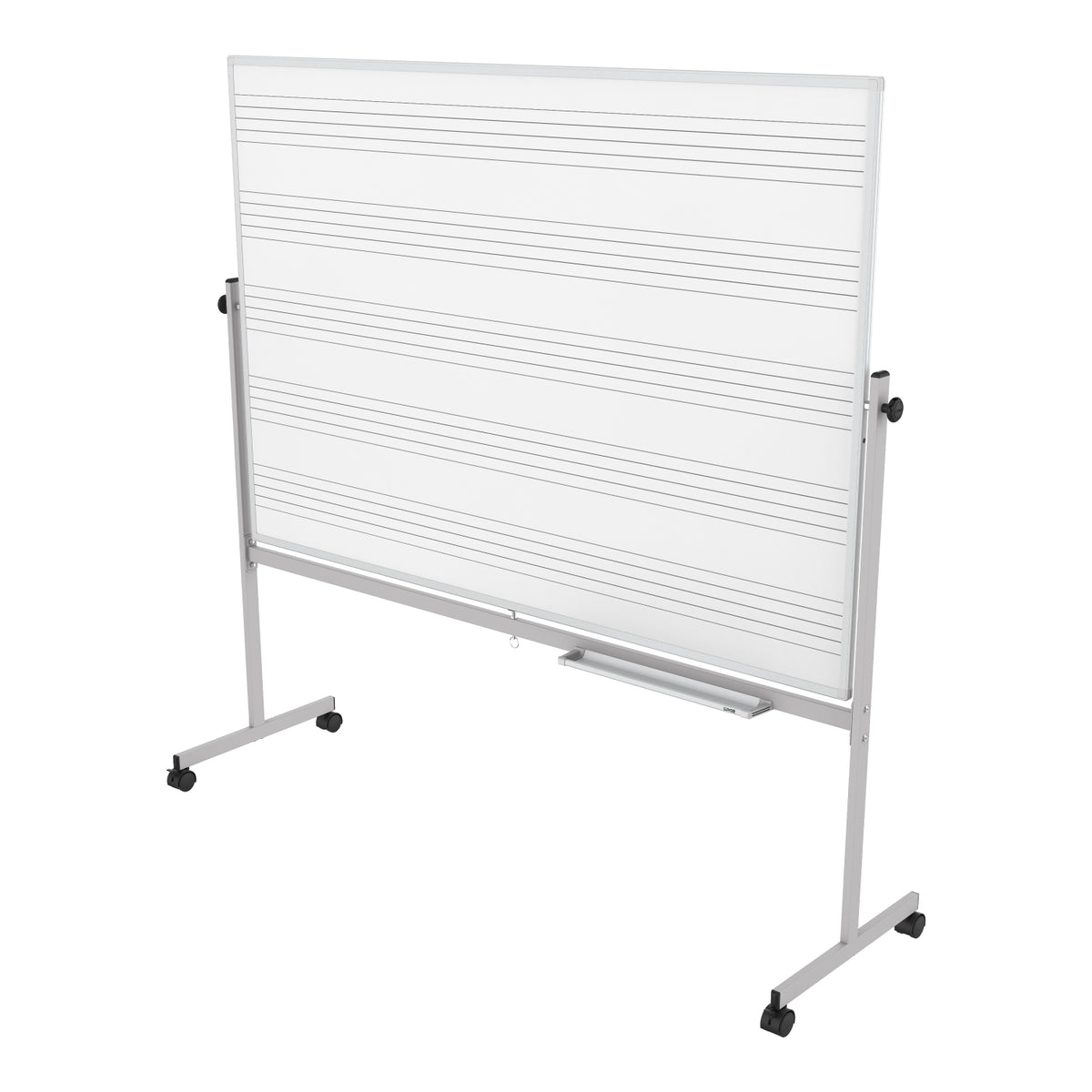 Mobile Double Sided Magnetic Music Whiteboard, 72" W x 48" H
