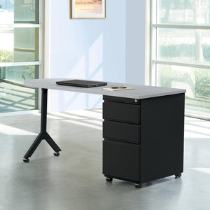 Mobile Metal Teachers Desk, 60" x 24"