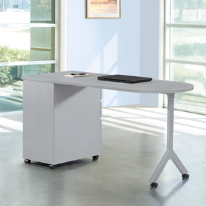 Mobile Metal Teachers Desk, 60" x 24"