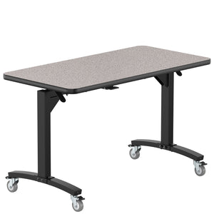 Rectangular Mobile Nesting Flipper Table, Particleboard Core, High Pressure Laminate Top with 3mm PVC Edge