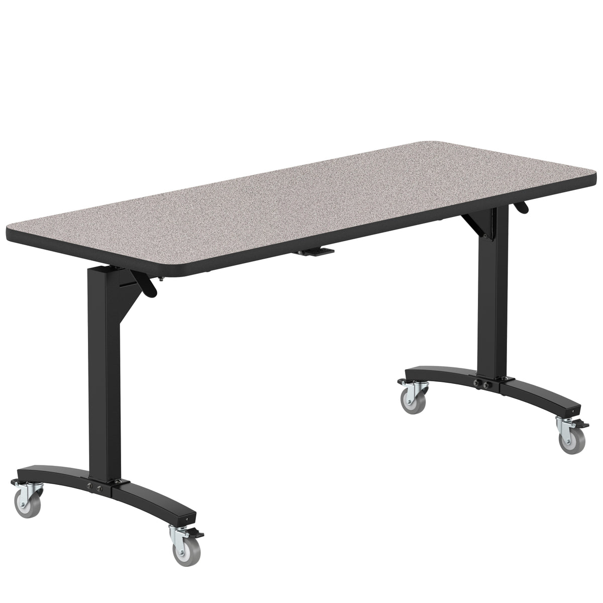 Rectangular Mobile Nesting Flipper Table, MDF Core, High Pressure Laminate Top with ProtectEdge