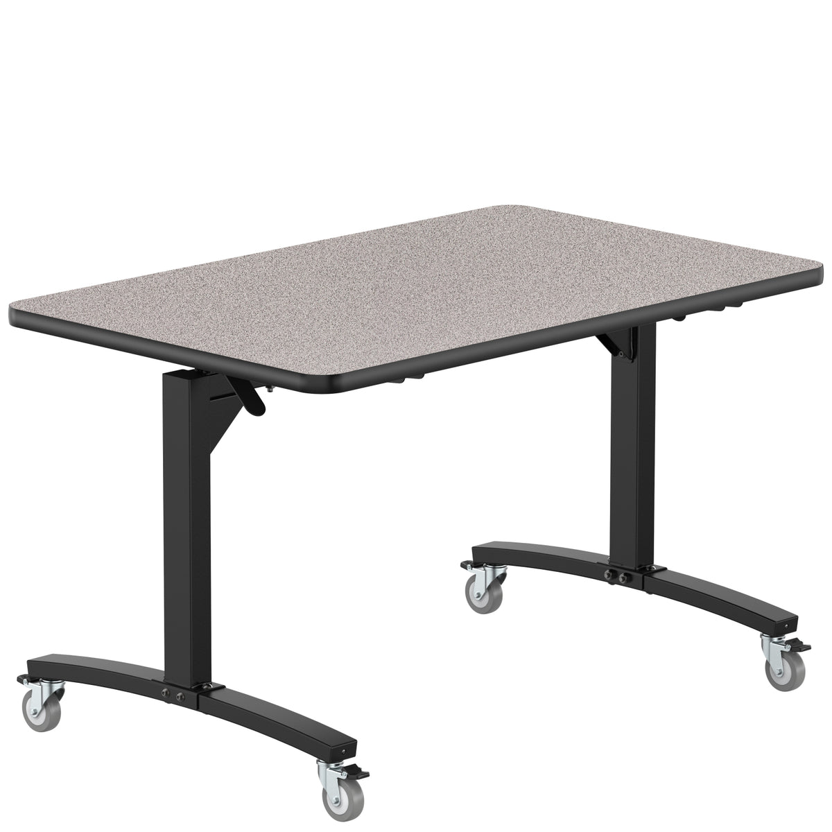 Rectangular Mobile Nesting Flipper Table, MDF Core, High Pressure Laminate Top with ProtectEdge
