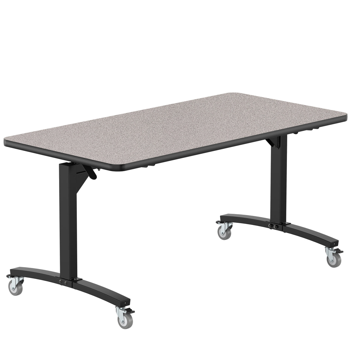 Rectangular Mobile Nesting Flipper Table, MDF Core, High Pressure Laminate Top with ProtectEdge