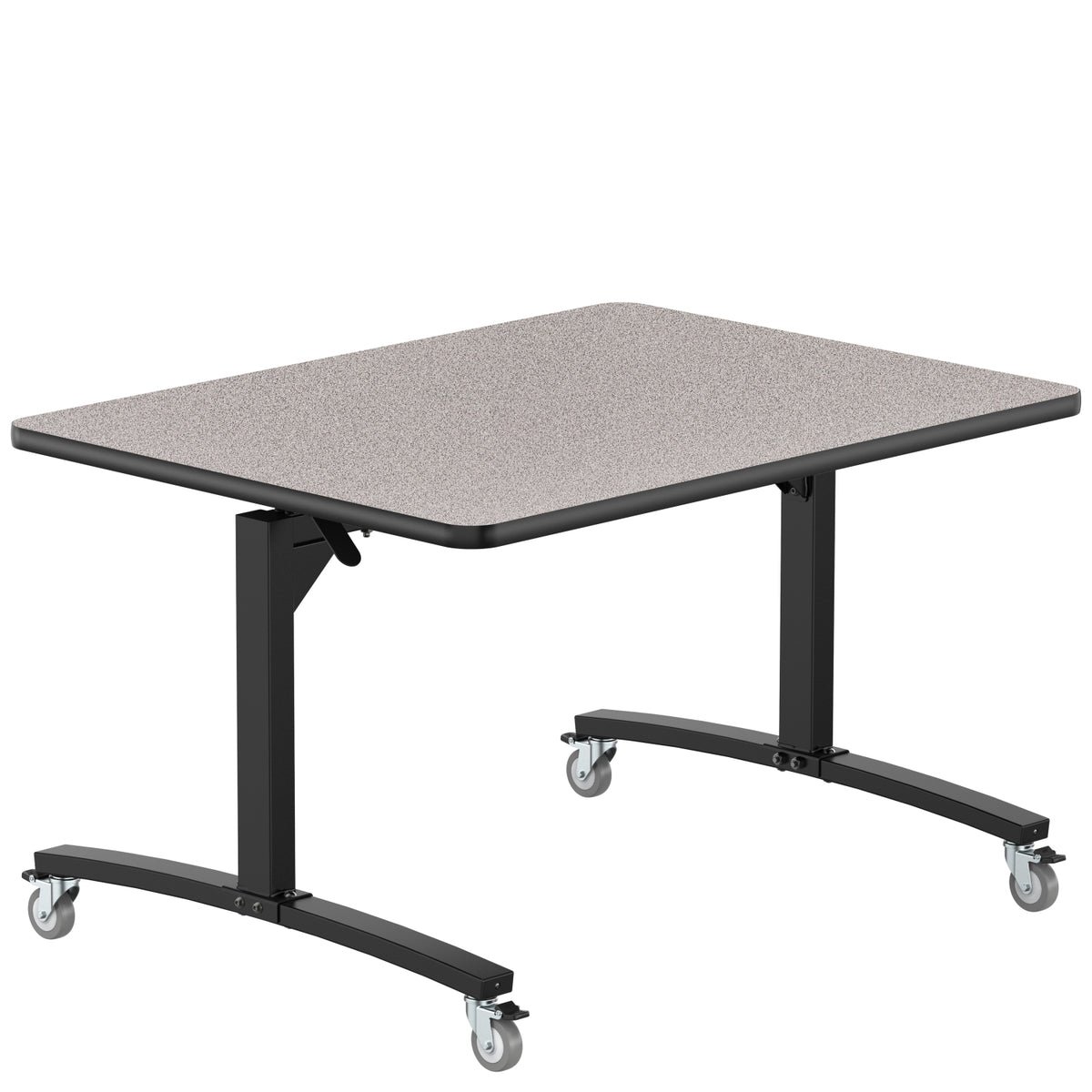 Rectangular Mobile Nesting Flipper Table, MDF Core, High Pressure Laminate Top with ProtectEdge