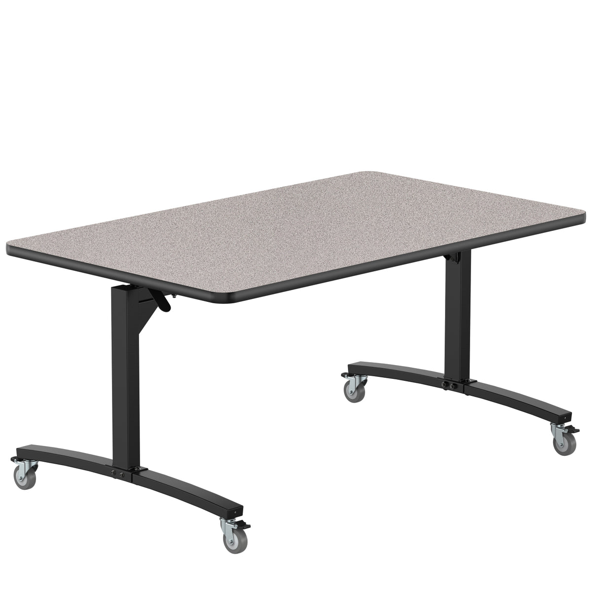 Rectangular Mobile Nesting Flipper Table, MDF Core, High Pressure Laminate Top with ProtectEdge