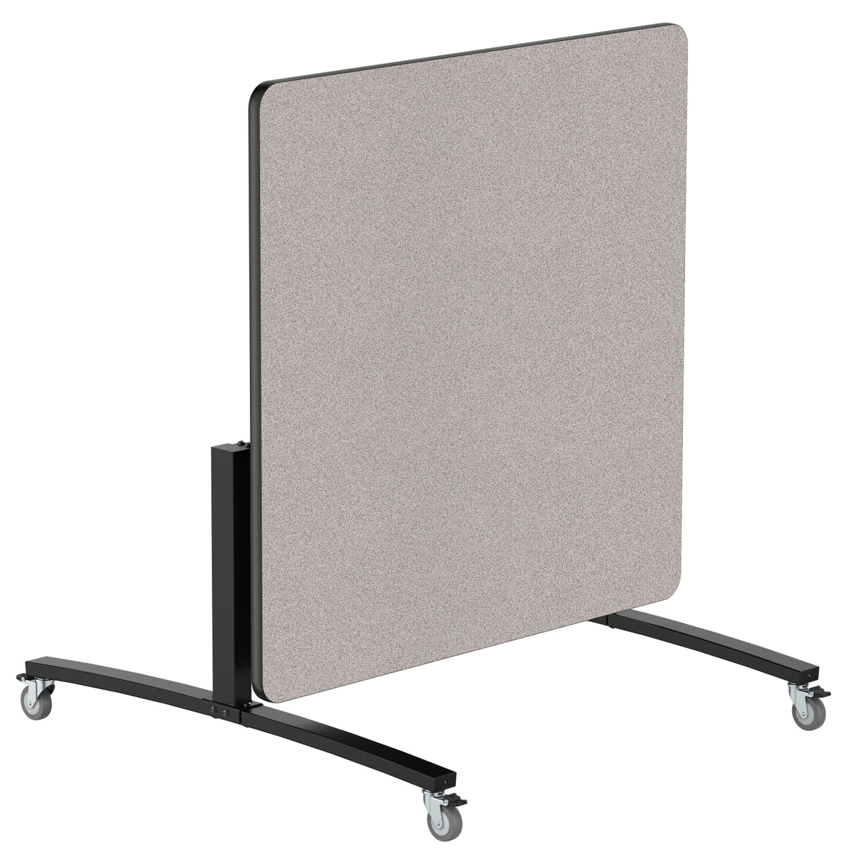 Square Mobile Nesting Flipper Table, 48" x 48", Particleboard Core, High Pressure Laminate Top with 3mm PVC Edge