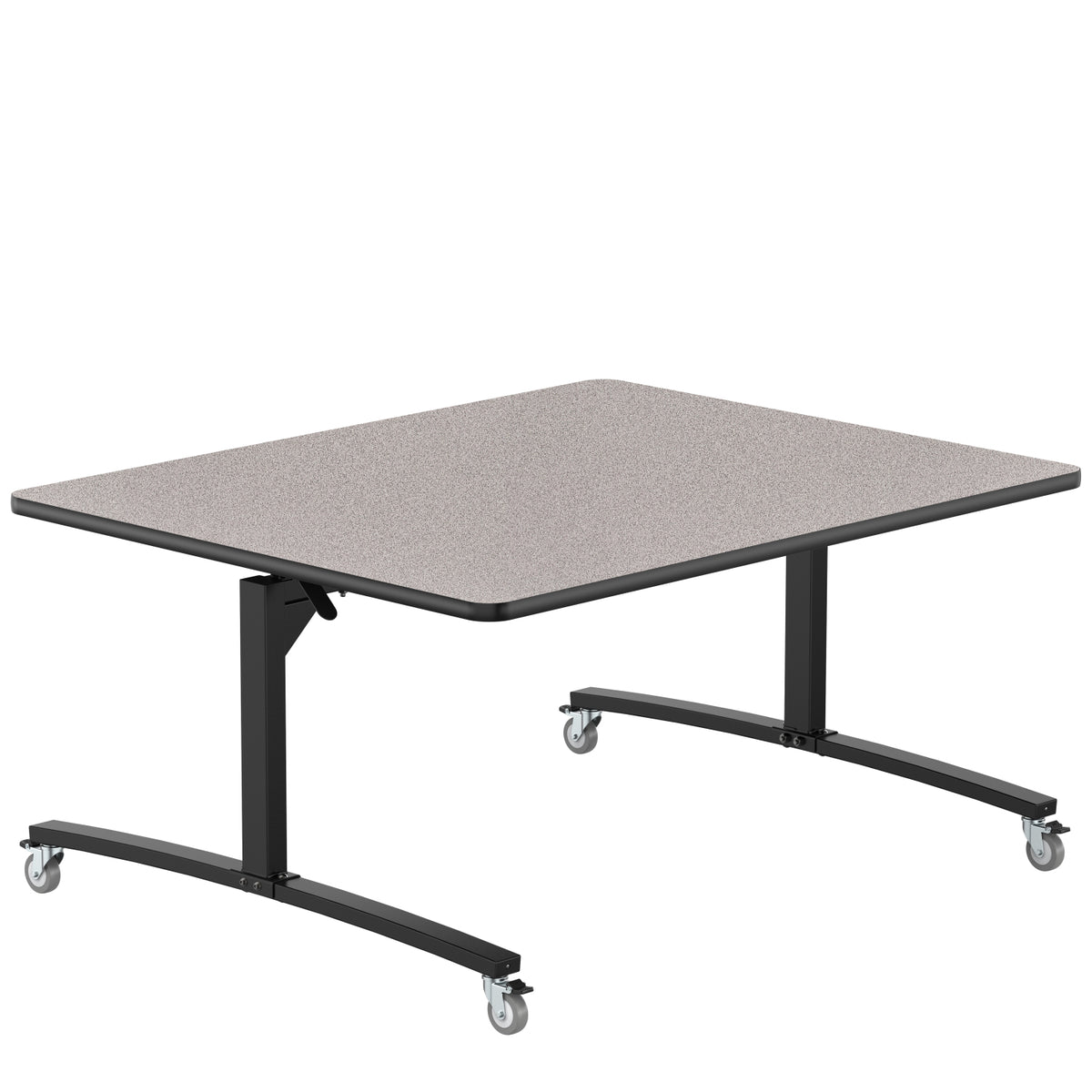 Rectangular Mobile Nesting Flipper Table, Particleboard Core, High Pressure Laminate Top with 3mm PVC Edge