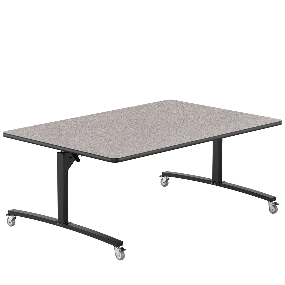 Rectangular Mobile Nesting Flipper Table, MDF Core, High Pressure Laminate Top with ProtectEdge