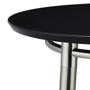 Brooklyn Round End Table with Black Top