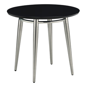 Brooklyn Round End Table with Black Top