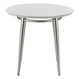 Brooklyn Round End Table with White Top