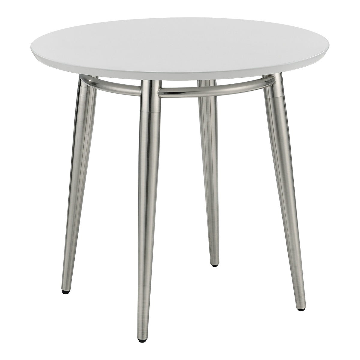 Brooklyn Round End Table with White Top