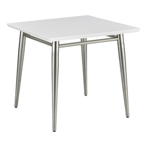 Brooklyn Square End Table with White Top