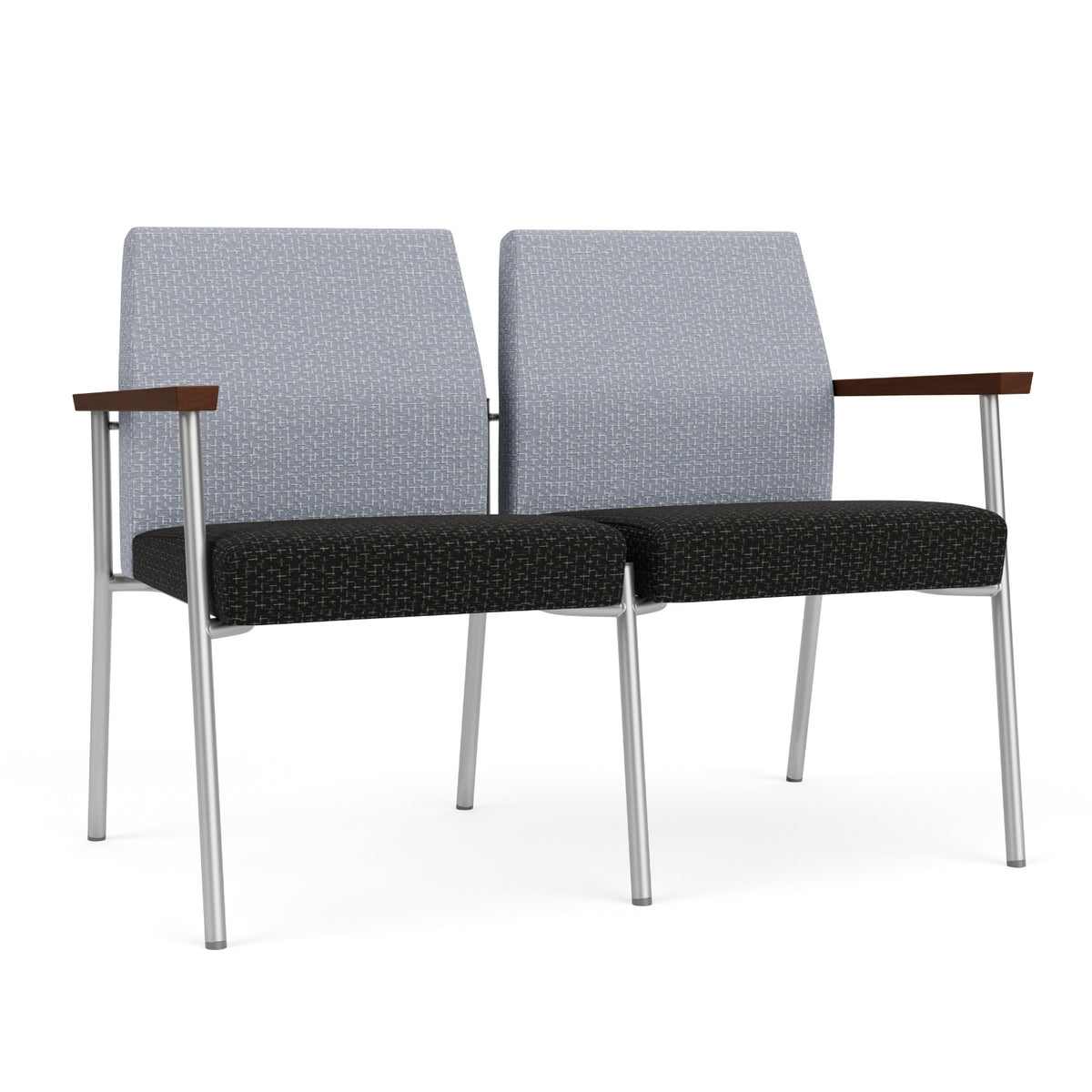 Mystic Guest Collection Reception Seating, 2 Seat Sofa, Designer Fabric Upholstery, FREE SHIPPING