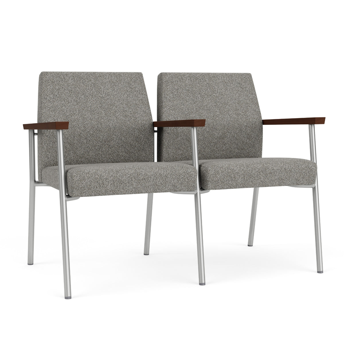 Mystic Guest Collection Reception Seating, 2 Seats with Center Arm, Standard Fabric Upholstery, FREE SHIPPING