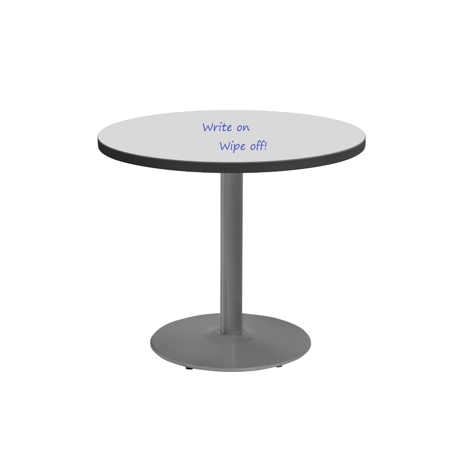 30" Round Sitting Height Café Table with Dry-Erase Whiteboard Top