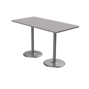 Dual Base Standing Height 36" x 72" Rectangle Cafe Table