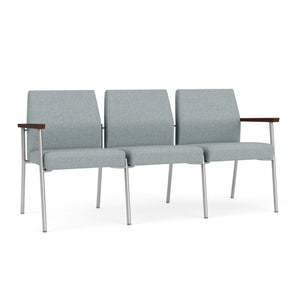 Mystic Guest Collection Reception Seating, 3 Seat Sofa, Healthcare Vinyl Upholstery, FREE SHIPPING