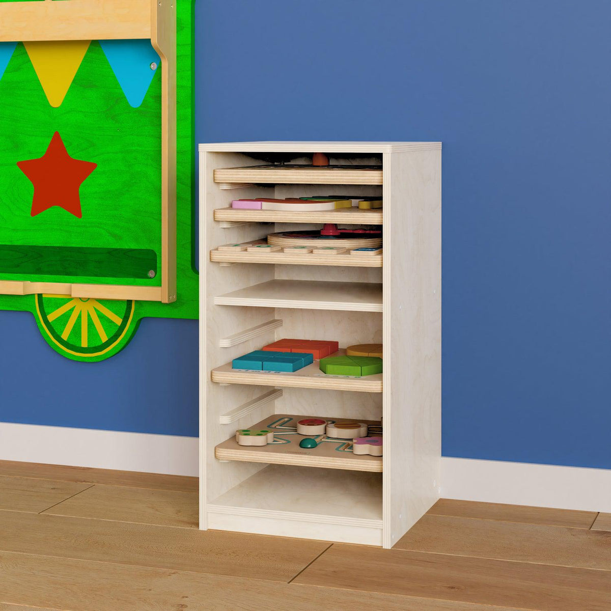 Bright Beginnings Commercial Grade Deluxe Natural Birch Plywood Puzzle Holder