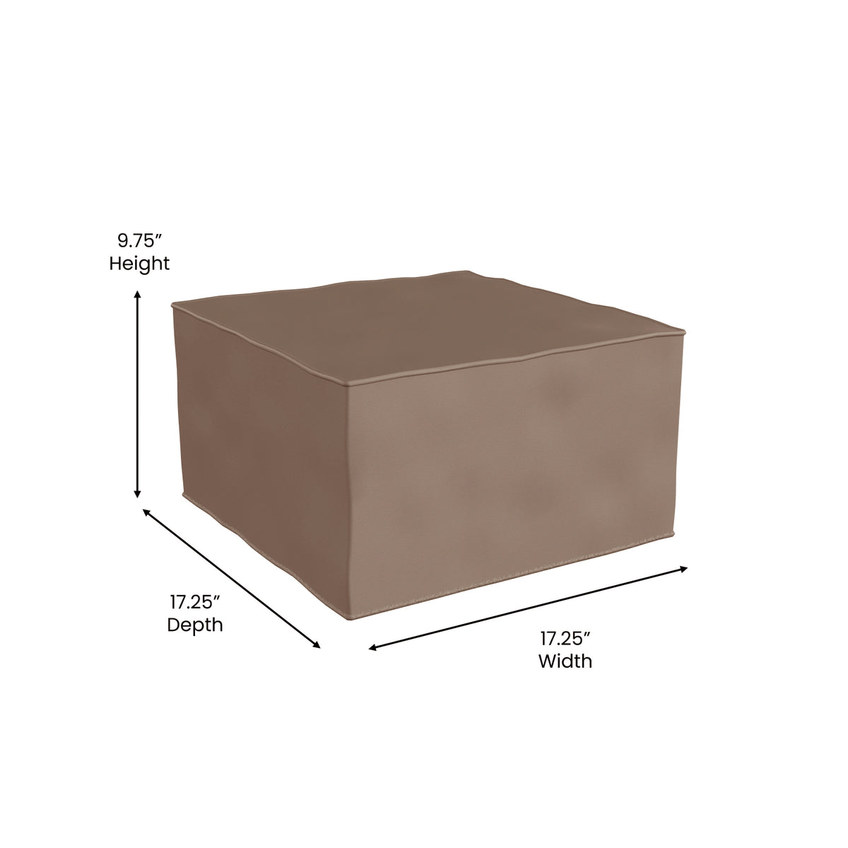 Bright Beginnings Commercial Grade Modular Classroom Soft Seating, 1 Seater Chair/Ottoman, Neutral Vinyl