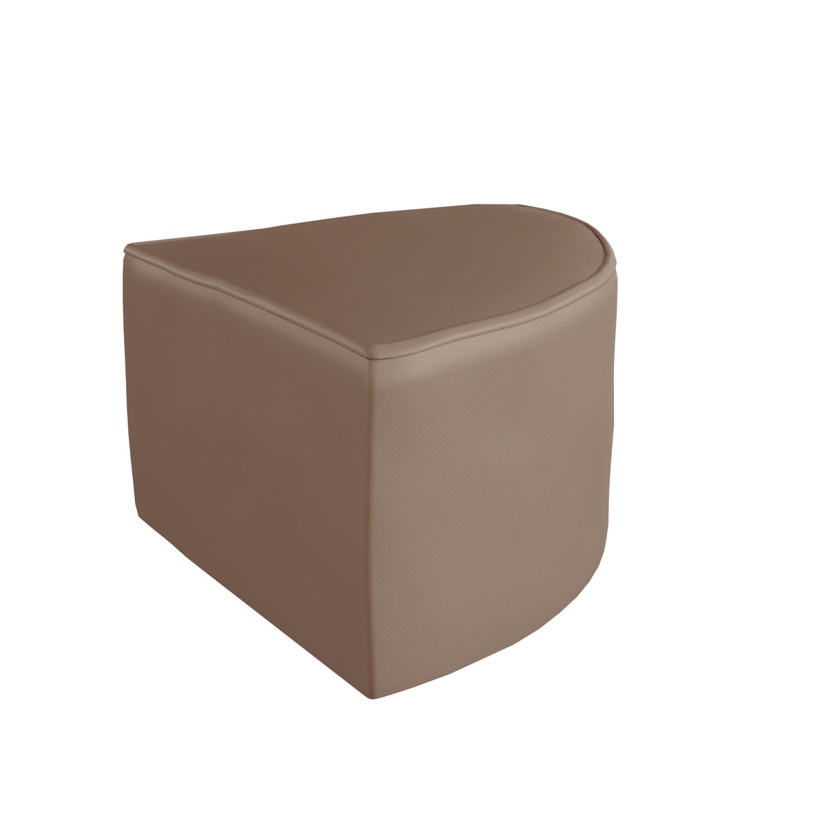 Bright Beginnings Commercial Grade Modular Classroom Soft Seating, Backless Corner Chair, Neutral Vinyl