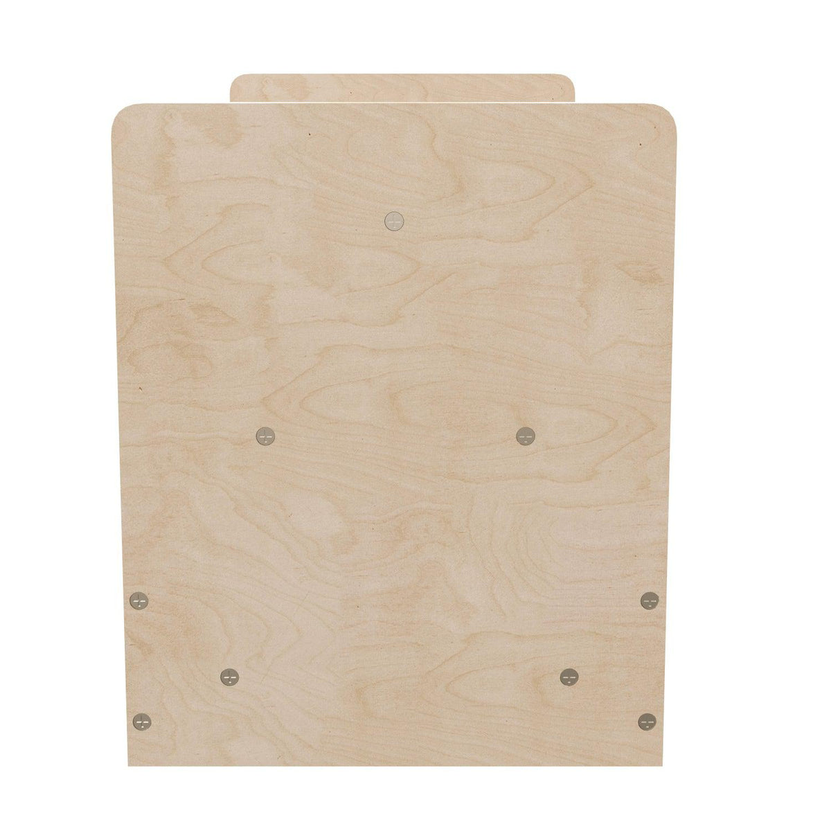 Bright Beginnings Commercial Grade Modular Double Sided 2 Tier Wooden Classroom Book Display Shelf, Natural Finish