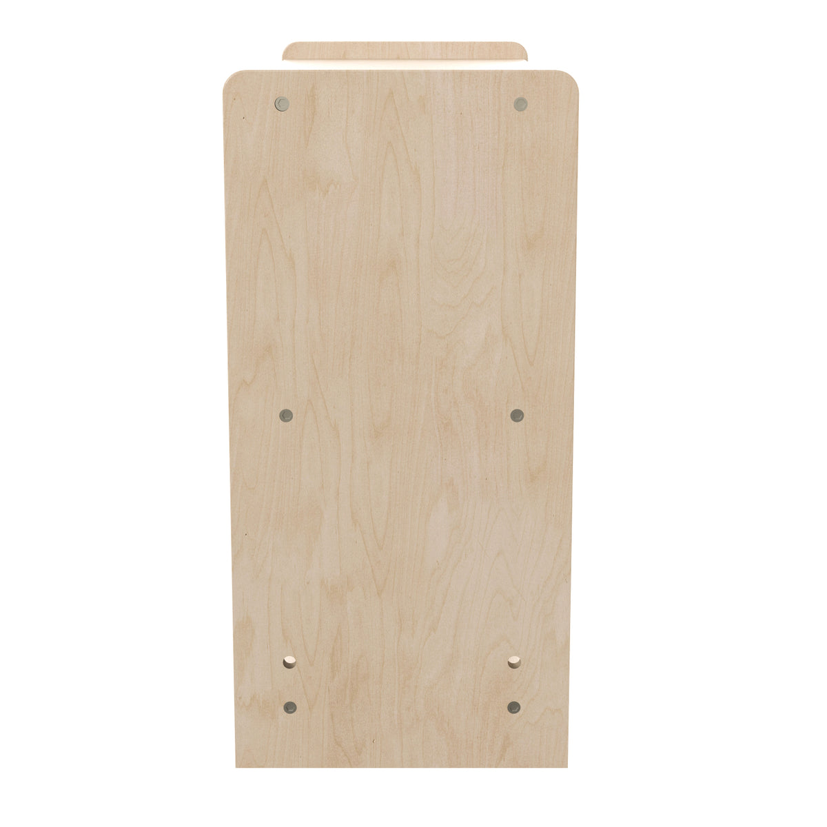 Bright Beginnings Commercial Grade 2 Shelf Wooden Classroom Open Storage Unit, Natural Finish