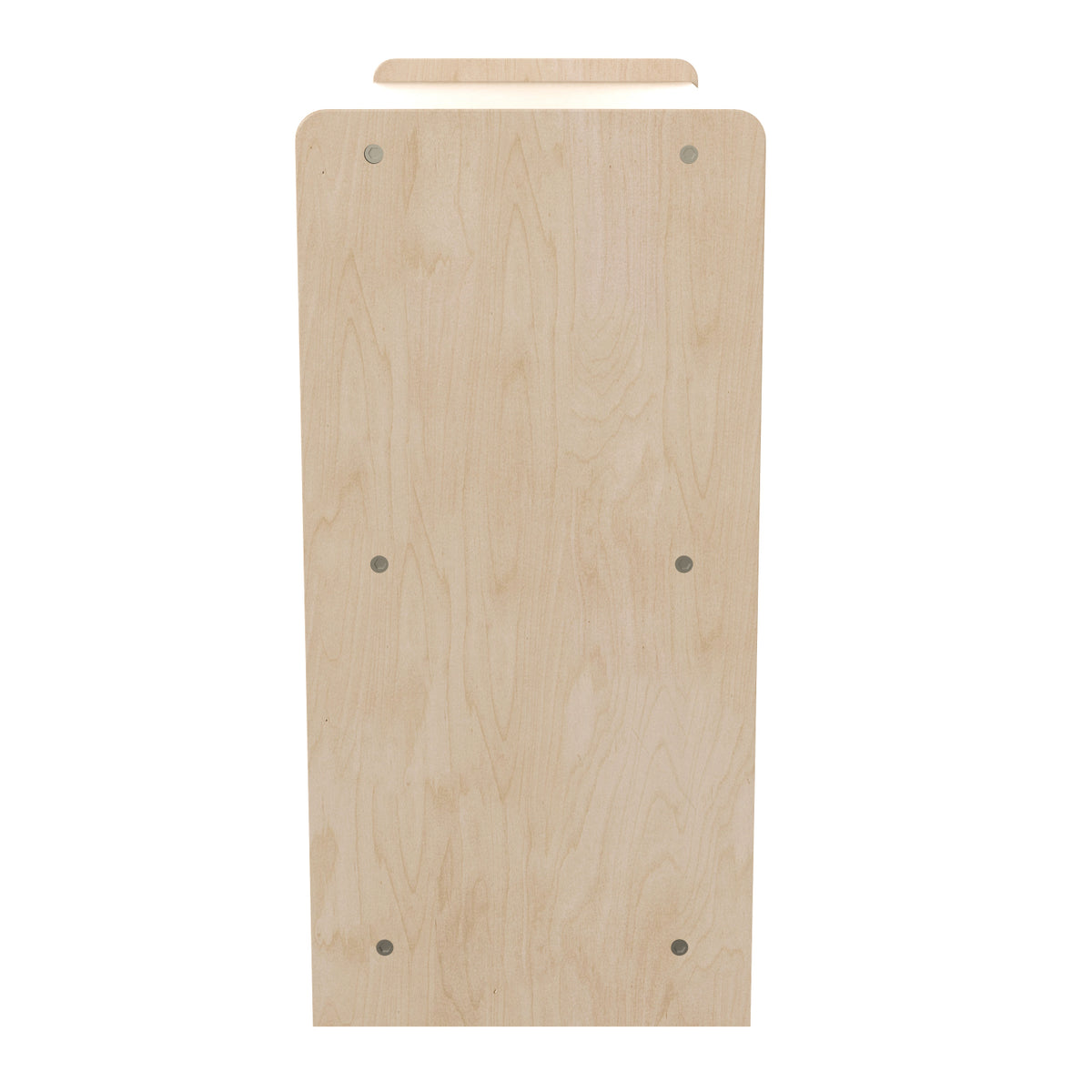 Bright Beginnings Commercial Grade 3 Section Modular Wooden Classroom Open Storage Unit,  Natural Finish