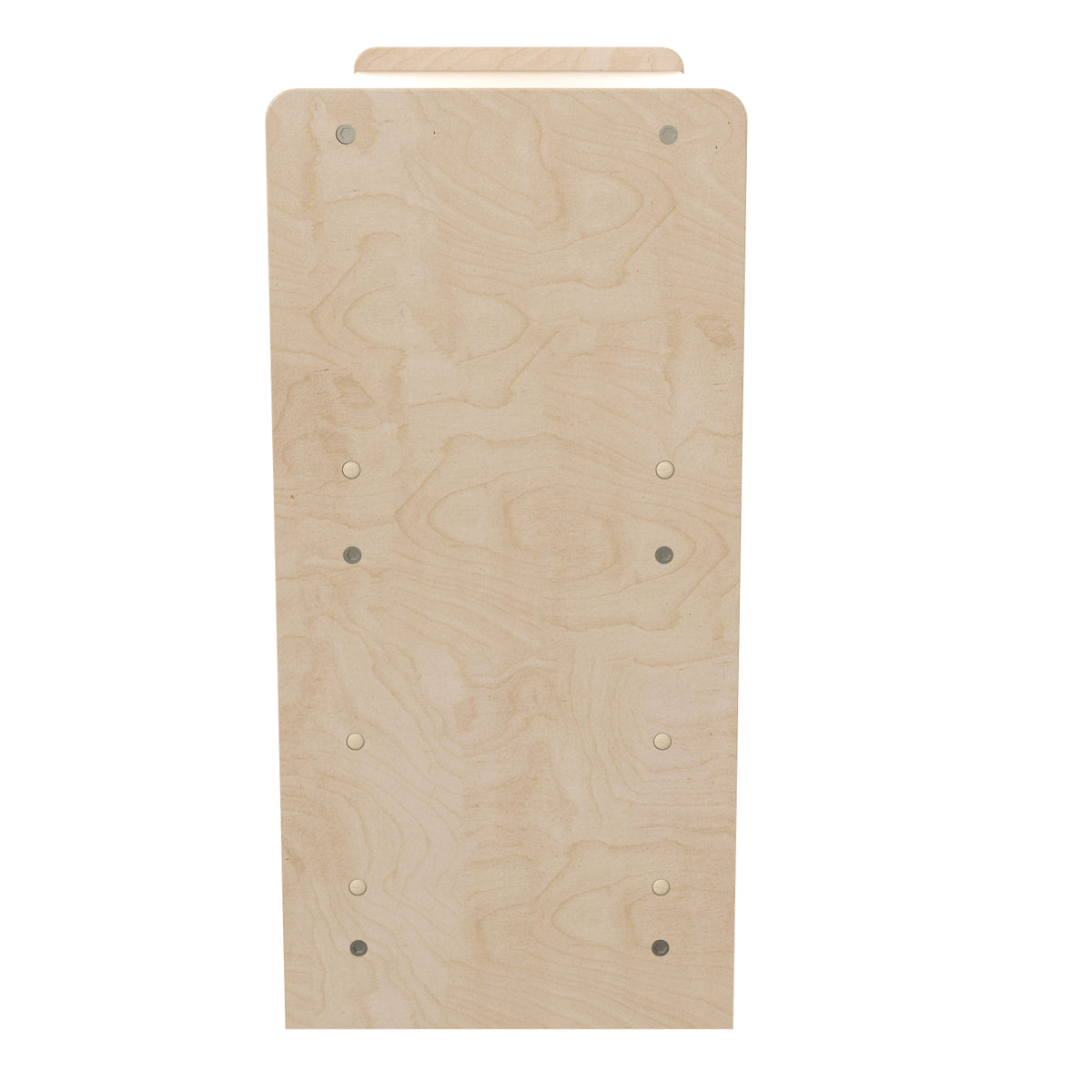 Bright Beginnings Commercial Grade 5 Section Modular Wooden Classroom Open Storage Unit, Natural Finish