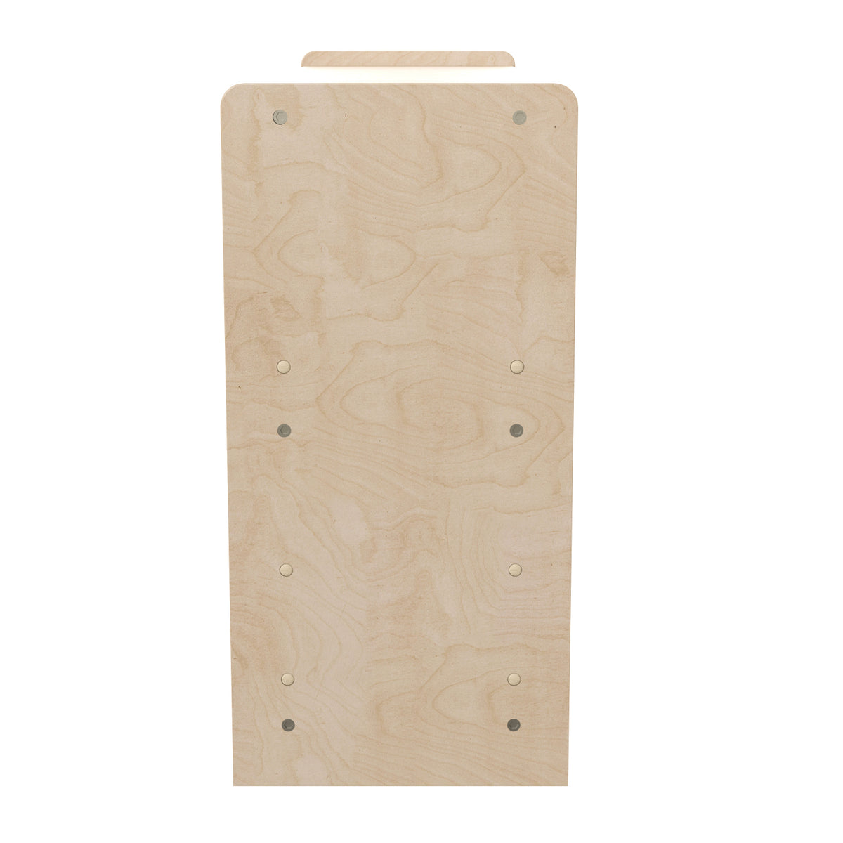 Bright Beginnings Commercial Grade Extra Wide 5 Section Modular Wooden Classroom Open Storage Unit, Natural Finish