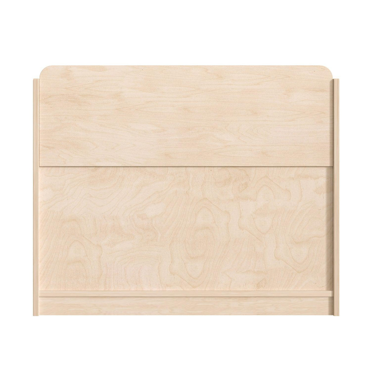 Bright Beginnings Commercial Grade Modular Wooden Classroom 3 Tier Book Display Shelf, Natural Finish