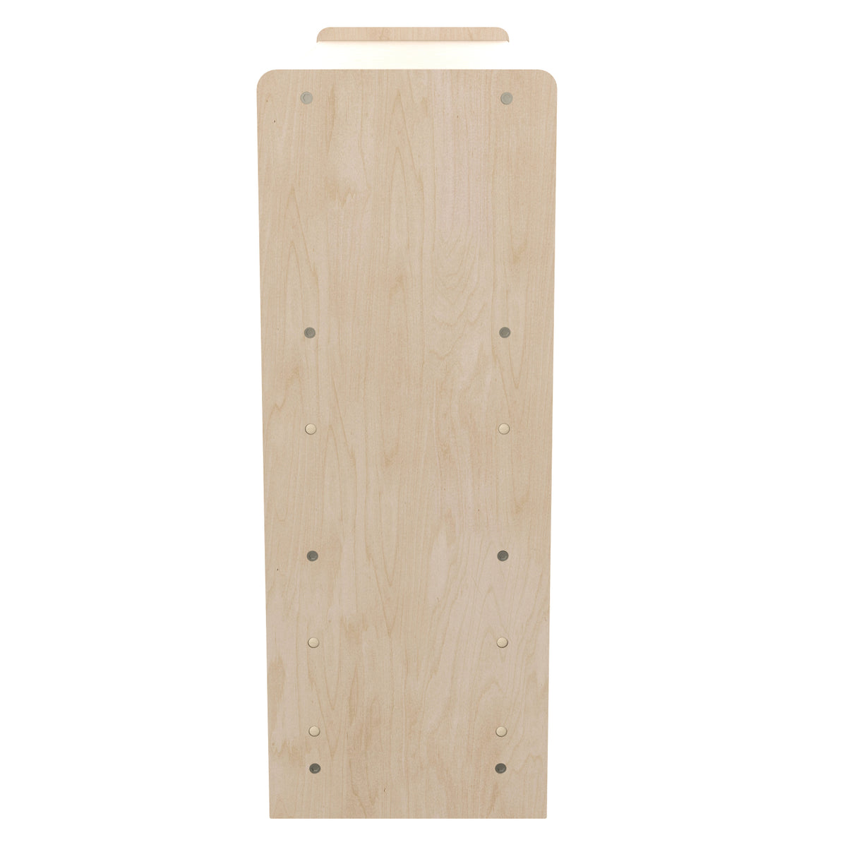 Bright Beginnings Commercial Grade Extra Wide 3 Shelf Wooden Classroom Open Storage Unit, Natural Finish