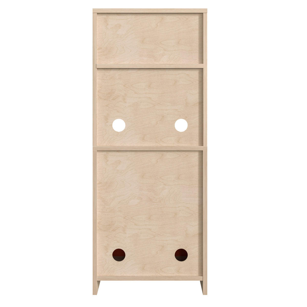 Bright Beginnings Commercial Grade Wooden Children's Kitchen Cabinet with Microwave