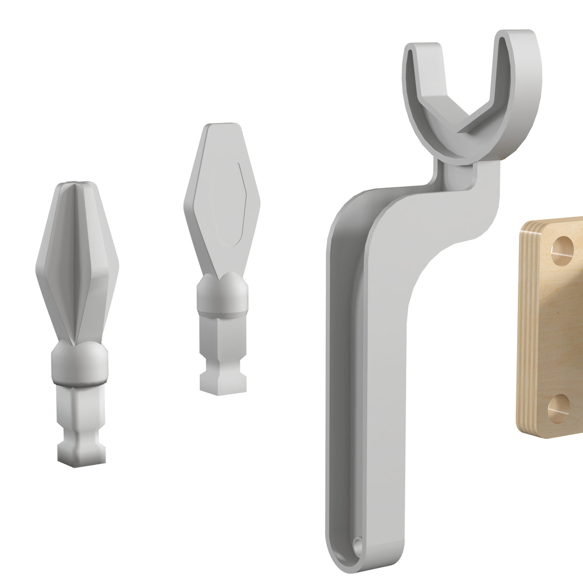 Bright Beginnings Commercial Grade 8 Piece Tools & Holder Accessory Set for Modular STEAM Wall Systems with Working Drill