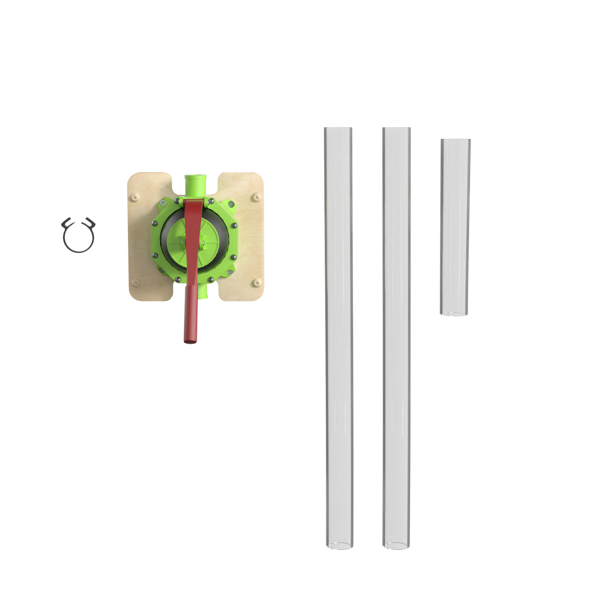 Bright Beginnings Commercial Grade 10 Piece Modular STEAM Wall STEAM Accessories, Pipe Builder, Hand Pump and Accessories