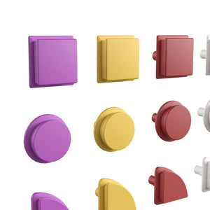 Bright Beginnings Commercial Grade Multicolor 256 Piece Shape Set for Modular STEAM Wall Systems