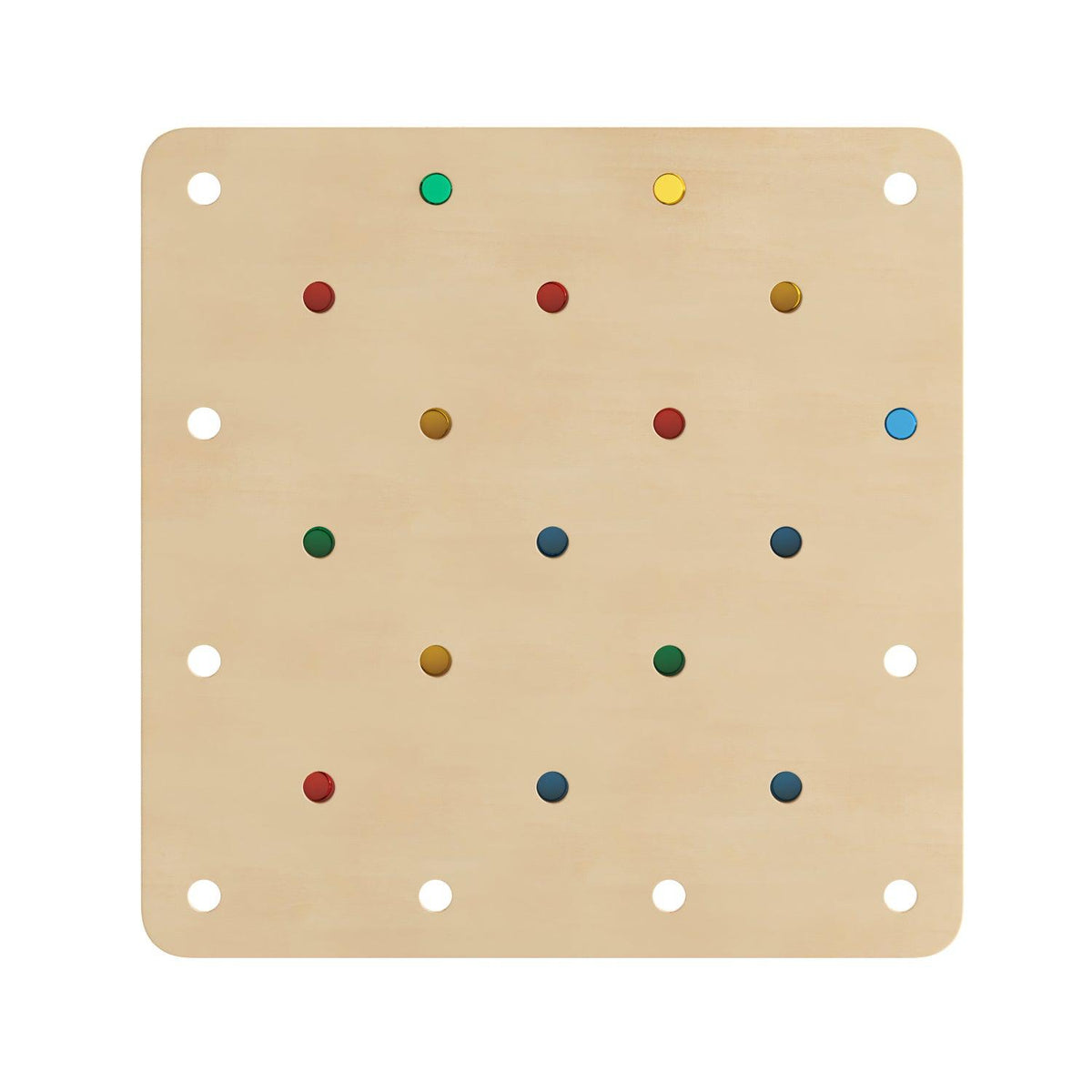 Bright Beginnings Commercial Grade Birch Plywood STEM Gear Building Busy Board, Natural/Multicolor